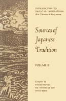 Sources of Japanese Tradition, Vol. 2 0231086059 Book Cover