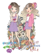 Coloring Book for Girls: Beauty Fashion Style Ages 4-8 B08FP45CH4 Book Cover