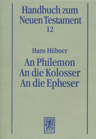 An Philemon. an Die Kolosser. an Die Epheser 3161467760 Book Cover