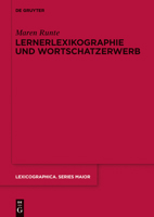 Lernerlexikographie und Wortschatzerwerb 3110437899 Book Cover