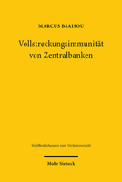 Vollstreckungsimmunit?t Von Zentralbanken 3161590880 Book Cover