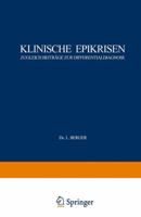 Klinische Epikrisen: Zugleich Beitrage Zur Differentialdiagnose. I. Abdominelle Krankheitszustande 3709196124 Book Cover