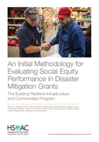 An Initial Methodology for Evaluating Social Equity Performance in Disaster Mitigation Grants: The Building Resilient Infrastructure and Communities Program 1977410286 Book Cover