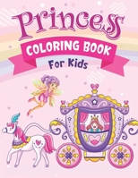 Princess Coloring Book For Kids: Pretty Princess Fairy Coloring Book for Girls Kids Ages 3-9 Ages 4-8 B08VRN5MP4 Book Cover