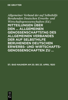 Bad Nauheim am 20. bis 23. April 1920 3112679814 Book Cover