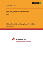 Ad-Hoc-Publizität bei Compliance Verstößen 3346760758 Book Cover
