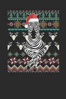 Ugly Christmas Sweater - Zebra: Small Lined Notebook (6 X 9 -120 Pages) - Ugly Christmas Gift and Holiday Planner For Women, Men, Teens And Kids 1707117063 Book Cover