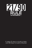 21/90 RULE in Progress : It Takes 21 Days to Build a Habit, and 90 Days to Build a Lifestyle 1651734240 Book Cover