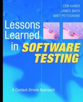 Lessons Learned in Software Testing 0471081124 Book Cover