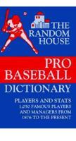 Random House Pro Baseball Dictionary 0679750746 Book Cover