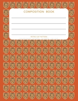 Retro Cat Pattern Composition Book: College Ruled 200 pages 100 Sheets 7.44x 9.69 1692518364 Book Cover