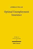 Optimal Unemployment Insurance 3161493044 Book Cover