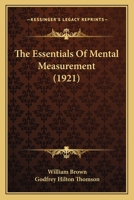 The Essentials of Mental Measurement 1021455946 Book Cover