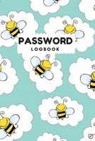 Password Logbook: Bee Internet Password Keeper With Alphabetical Tabs | Handy Size 6 x 9 inches (vol. 3) 1659548853 Book Cover