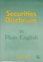 Securities disclosure in plain English 0808003216 Book Cover