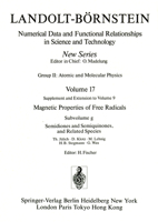 Semidiones and Semiquinones, and Related Species / Semidione und Semichinone, sowie verwandte Verbindungen (Numerical Data and Functional Relationships in Science and Technology) 3540191186 Book Cover