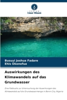 Auswirkungen des Klimawandels auf das Grundwasser (German Edition) 6208149568 Book Cover