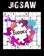 Jigsaw Sudoku: 75+ Jigsaw Sudoku Puzzles, Irregularly Shaped Sudoku, Sudoku Books for Adults 1713197111 Book Cover