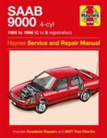 Saab 9000 (4-cylinder) Service and Repair Manual (Haynes Service & Repair Manuals) 1859607640 Book Cover