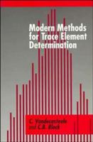 Modern Methods for Trace Element Determination 0471974455 Book Cover