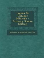 Leons de Clinique Mdicale 0353767514 Book Cover