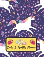 2020 Daily And Monthly Planner: Jan 1, 2020 to Dec 31, 2020 Weekly Daily & Monthly Planner + Calendar Views with Unicorn Pattern Great Planner Gift For Unicorn Lover 1651109052 Book Cover