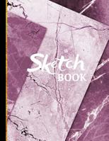 Sketchbook: Purple Marble Sketchbook / Drawing Book to Practice Sketching, Drawing, Writing and Creative Doodling 1077563868 Book Cover