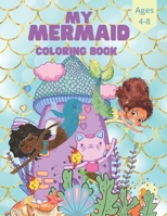 Mermaid Kids Coloring Book For Ages 4-8 B09251Y7NJ Book Cover