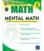 Singapore Math – Mental Math Level 2 Workbook for 3rd Grade, Paperback, 64 Pages, Ages 8–9 with Answer Key 1936024098 Book Cover