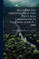 Relazione Del Direttore Prof. Tito Poggi Alla Commissione Di Vigilanza Anno Ii. - 1900 (Italian Edition) 1023802732 Book Cover
