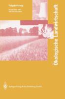 Okologische Landwirtschaft: Pflanzenbau Tierhaltung Management 3540628460 Book Cover