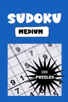 Sudoku: 200 Medium Puzzles B09DF57LDL Book Cover