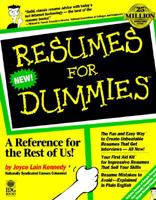 Resumes For Dummies (Resumes for Dummies) 1568843968 Book Cover
