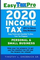 Easy Tax Pro 2020 : Easy Tax Workbook for 2019 Tax Returns 1652375295 Book Cover