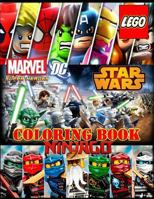 Lego 3 in 1: Coloring Book: Super Heroes (Dc&marvel), Star Wars, Ninjago, Activity Book for Kids and Adults 1986668614 Book Cover