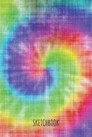 Sketchbook: A5 Skizzenbuch Kariert 120 Seiten Soft Cover | Skizzenblock | Malbuch | Zeichenheft | Retro Bunt Farben 6x9 (German Edition) 1691318299 Book Cover