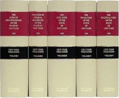 New York Field Codes. 1850-1865. 5 Vols. 1886363404 Book Cover