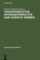 Transformative, Intransformative Und Kursive Verben 3484102276 Book Cover