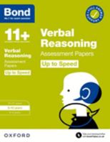 Bond 11+: Bond 11+ Verbal Reasoning Up to Speed Assessment Papers with Answer Support 9-10 Years (Bond 11+) 0192785176 Book Cover