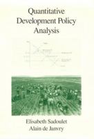 Quantitative Development Policy Analysis 0801847826 Book Cover