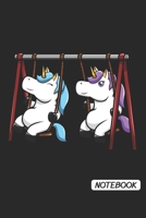 Notebook: DIN A5 Einhorn Schaukel Notizheft gepunktet | 120 Seiten gepunktetes Einhorn Schaukel Notizbuch für Notizen in Schule, Universität, Arbeit ... | Eine tolles Geschenk für Ihre Liebsten. 167238964X Book Cover