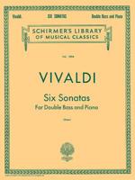SIX SONATAS DOUBLE BASS AND PIANO NO.1-6 1458426572 Book Cover