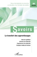 Le transfert des apprentissages (Savoirs) (French Edition) 2336536870 Book Cover