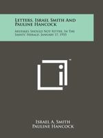 Letters, Israel Smith and Pauline Hancock: Mistakes Should Not Fetter, in the Saints' Herald, January 17, 1955 1258208415 Book Cover