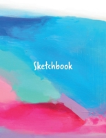 Sketchbook: notebook for drawing, writing, painting, sketching, or doodling, 100 pages, 8.5 x 11 inches (abstract cover) 1676769668 Book Cover