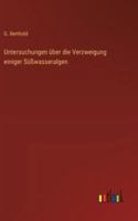 Untersuchungen über die Verzweigung einiger Süßwasseralgen 3368380354 Book Cover