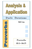 Proverbs: Analysis & Application 0557650321 Book Cover