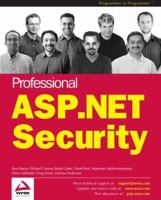 ASP.NET Security 1861006209 Book Cover