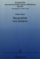 Neutralitaet Von Staaten 3631309449 Book Cover