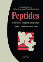 Peptides: Chemistry, Structure and Biology (American Peptide Symposia) 9072199197 Book Cover